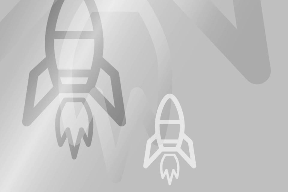 Illustration mehrerer Raketen als Symbole der Existenzgründung